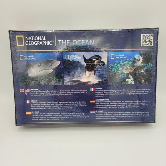 NWT National Geographic Super 3D Tiger Shark Puzzle 500 piece Family Fun 24x18 - Picture 3 of 5